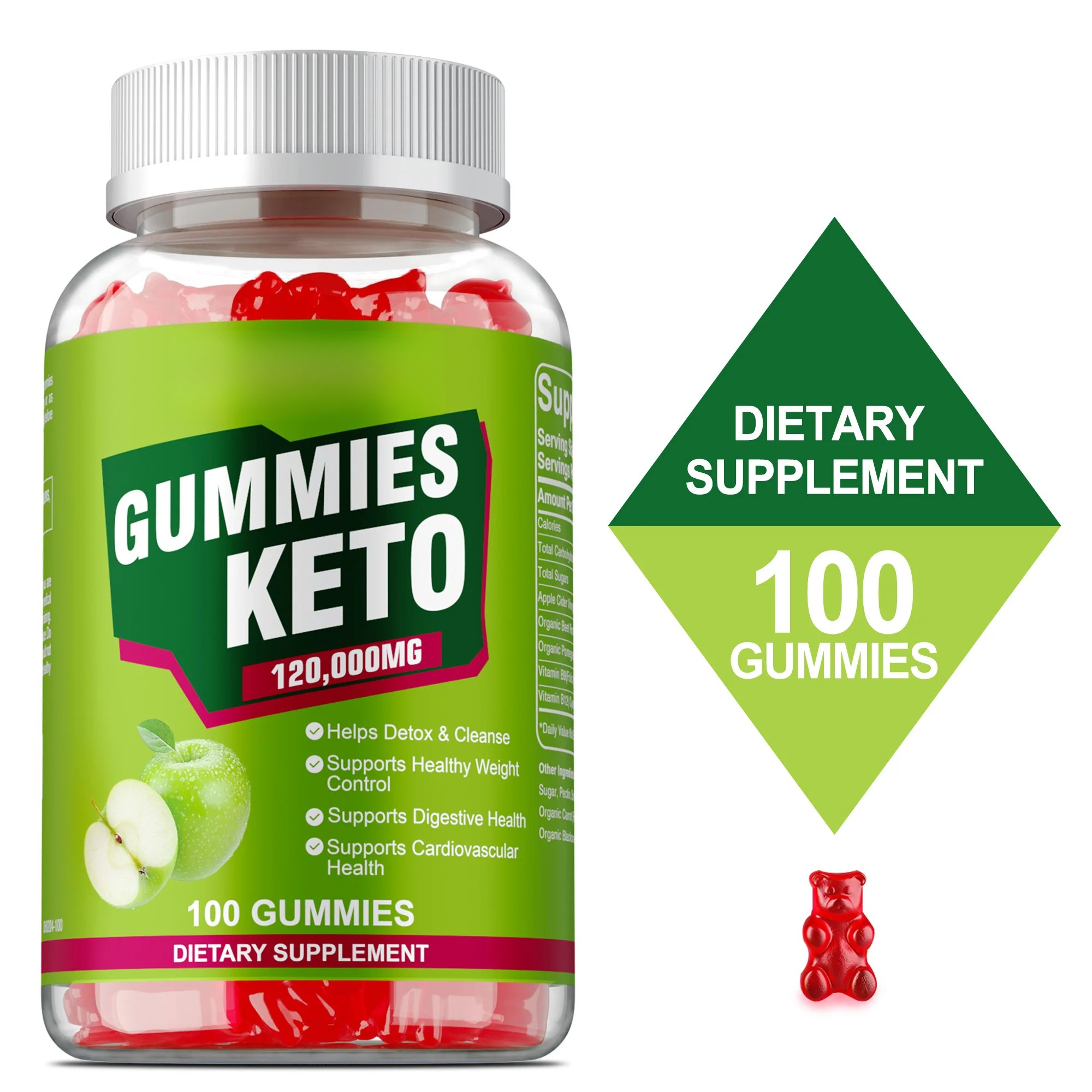 Health Wellness Gummies - Keto Gummies - with Apple Cider