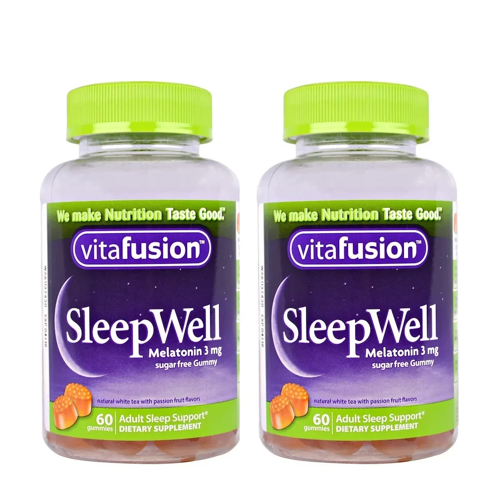 Health Wellness Gummies - 2bottle American Vitafusion Melatonin Gummies 60Caps