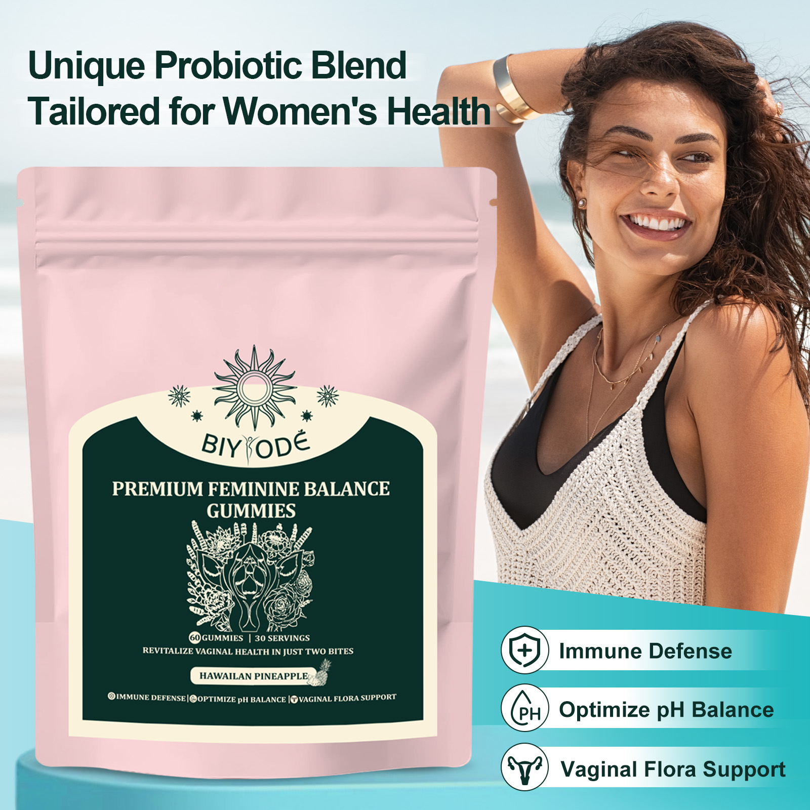 2 BAG Premium Feminine Balance - Health Wellness Gummies recensione e prezzo