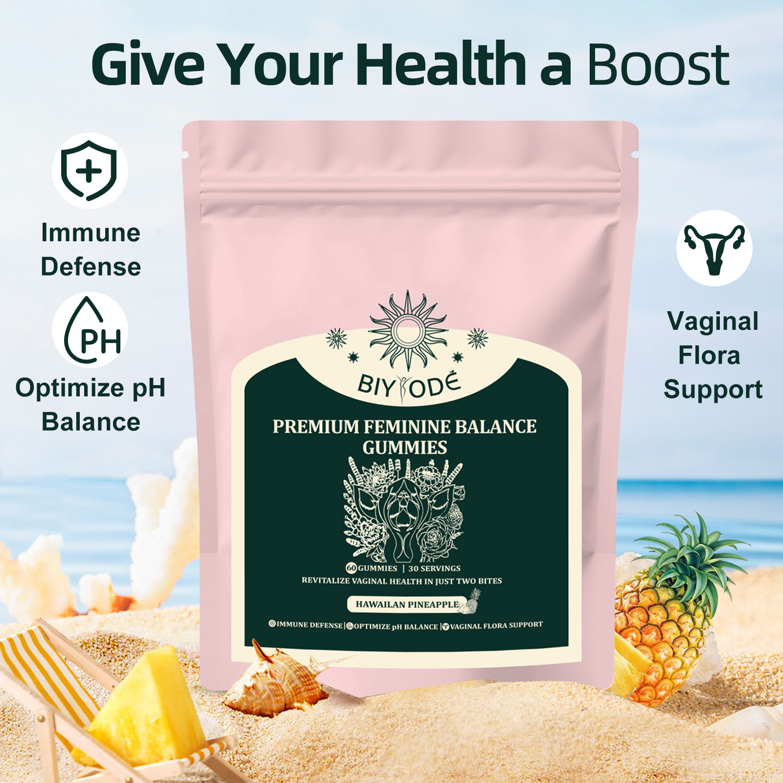 2 BAG Premium Feminine Balance - Health Wellness Gummies recensione e prezzo