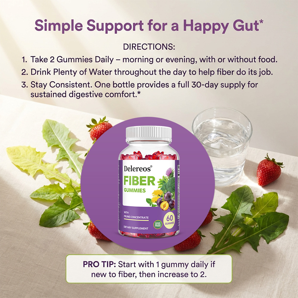 Sugar-Free Prebiotic Fiber Gum - Health Wellness Gummies recensione e prezzo