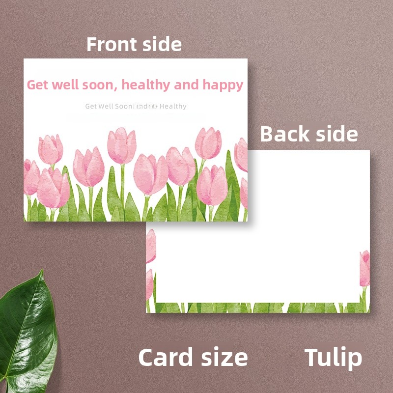 Get Well Soon Flower Bouquet C - Health Wellness Card recensione e prezzo