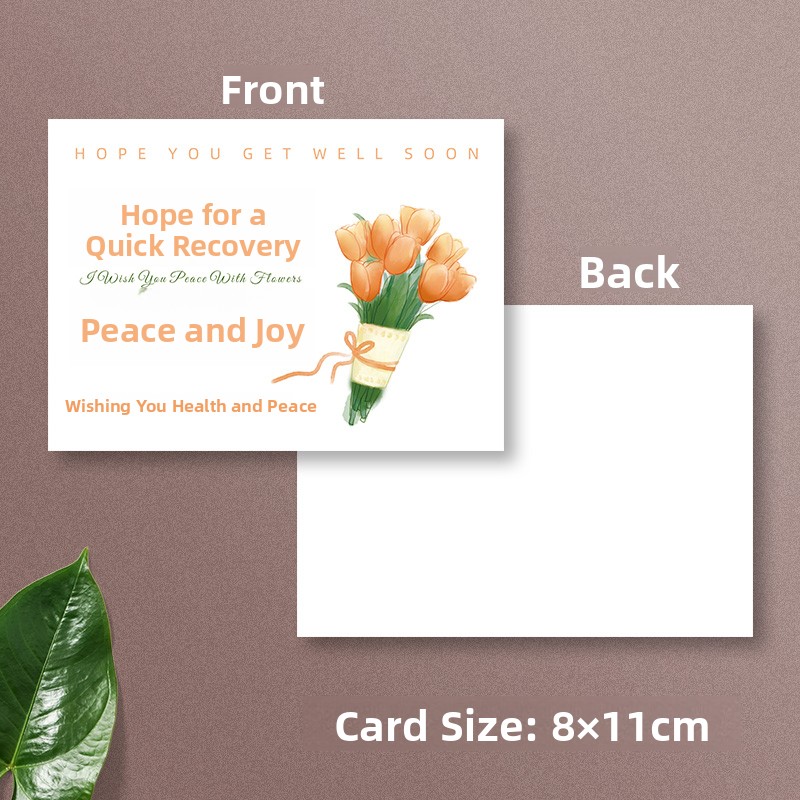 Get Well Soon Flower Bouquet C - Health Wellness Card recensione e prezzo