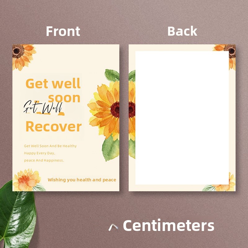 Get Well Soon Flower Bouquet C - Health Wellness Card recensione e prezzo