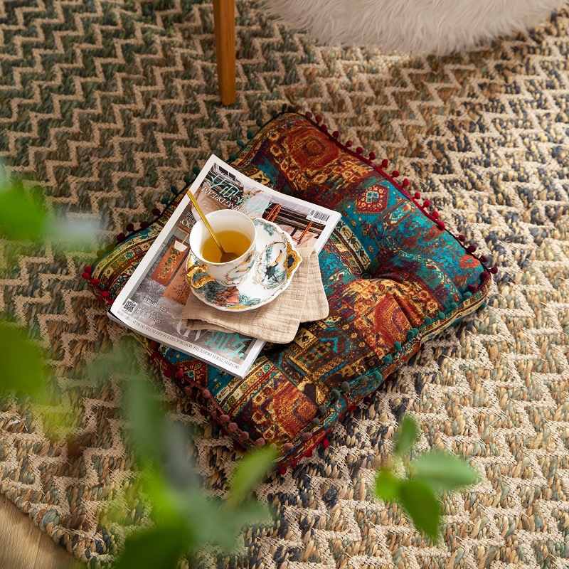 Boho Velvet Round Pouf Square  - Meditation Cushion Zafu recensione e prezzo