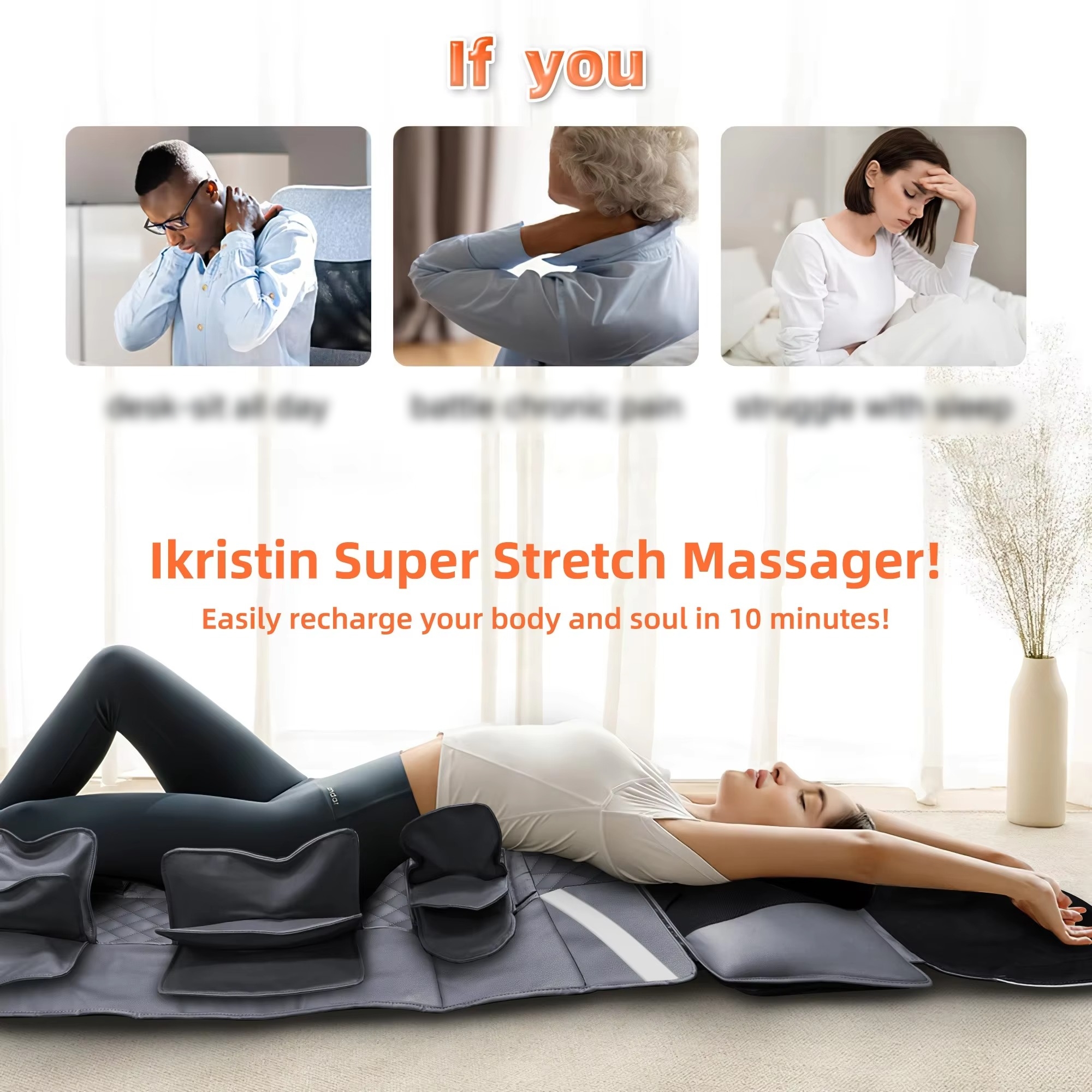 6D Electric Mattress Airbag Tr - Foot Bath Massager recensione e prezzo