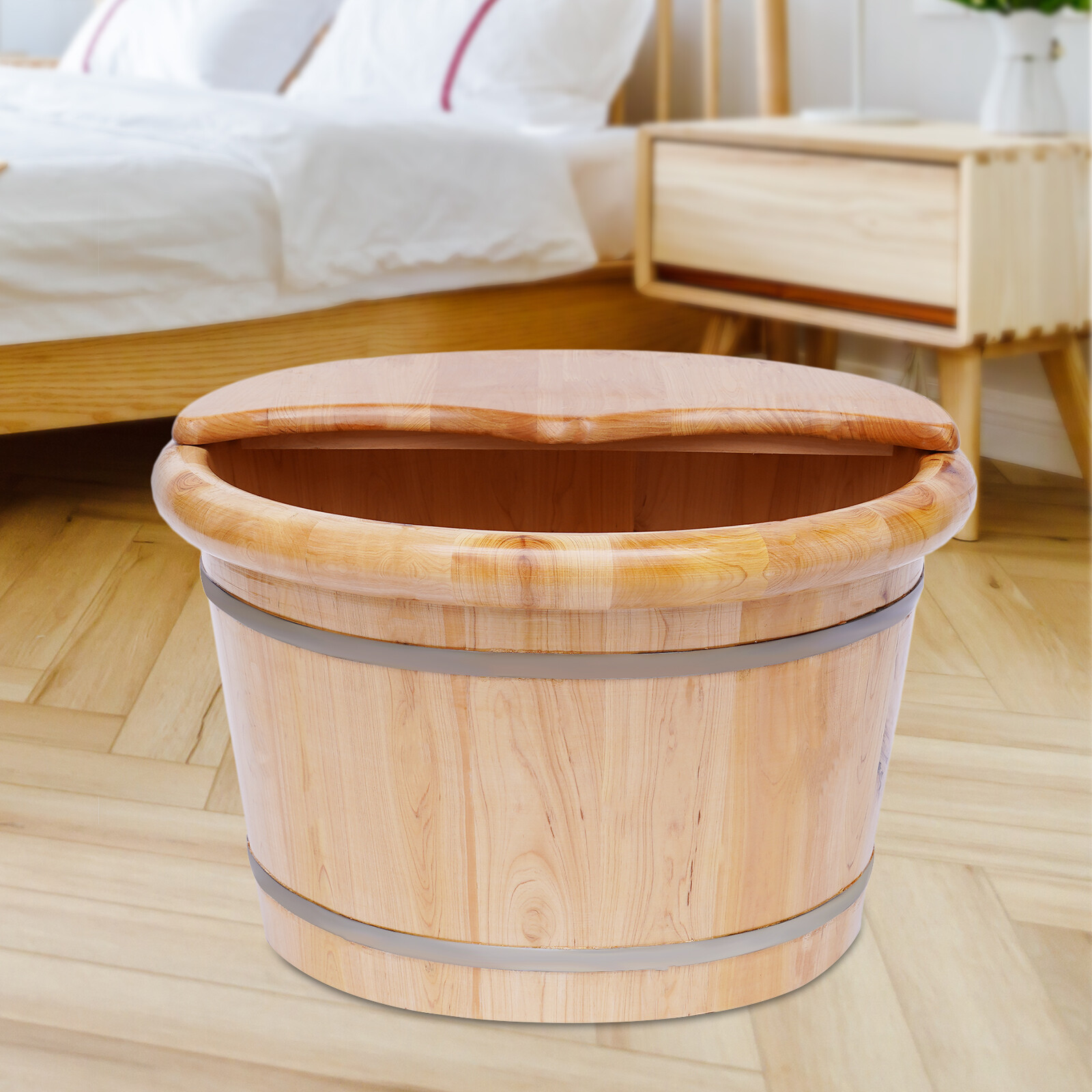 Cedar Wood Foot Bath Tub Leak- - Foot Bath Massager recensione e prezzo