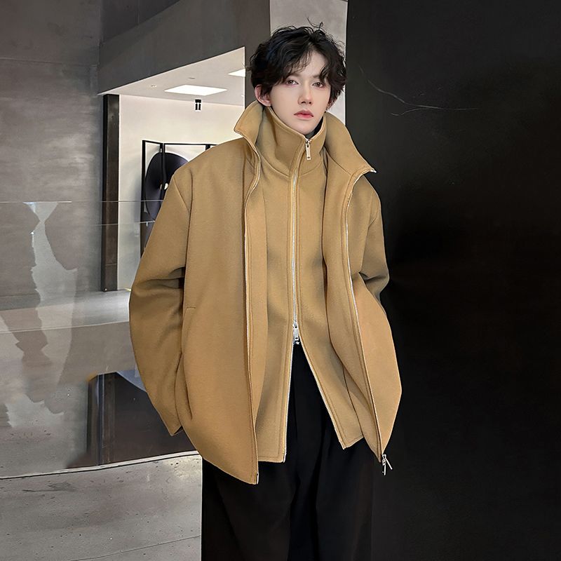 Wool Blend Jacket Man Black Me - Health Wellness Yoga recensione e prezzo