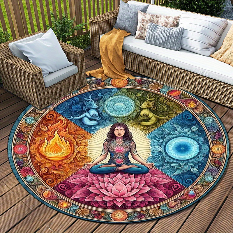 Chakra Lotus Round Rug Water & - Acupressure Mat Set recensione e prezzo