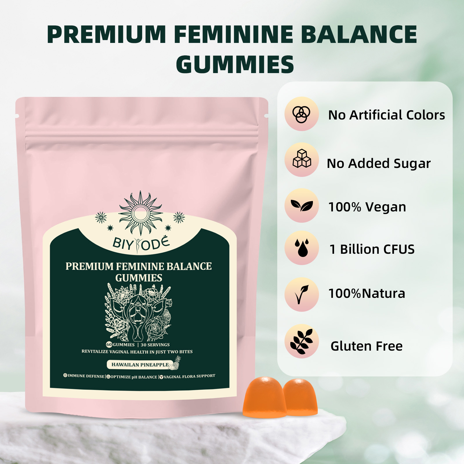 Premium Feminine Balance Gummi - Health Wellness Gummies recensione e prezzo